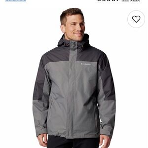 Columbia Men's Two-Tone Gray Raincoat